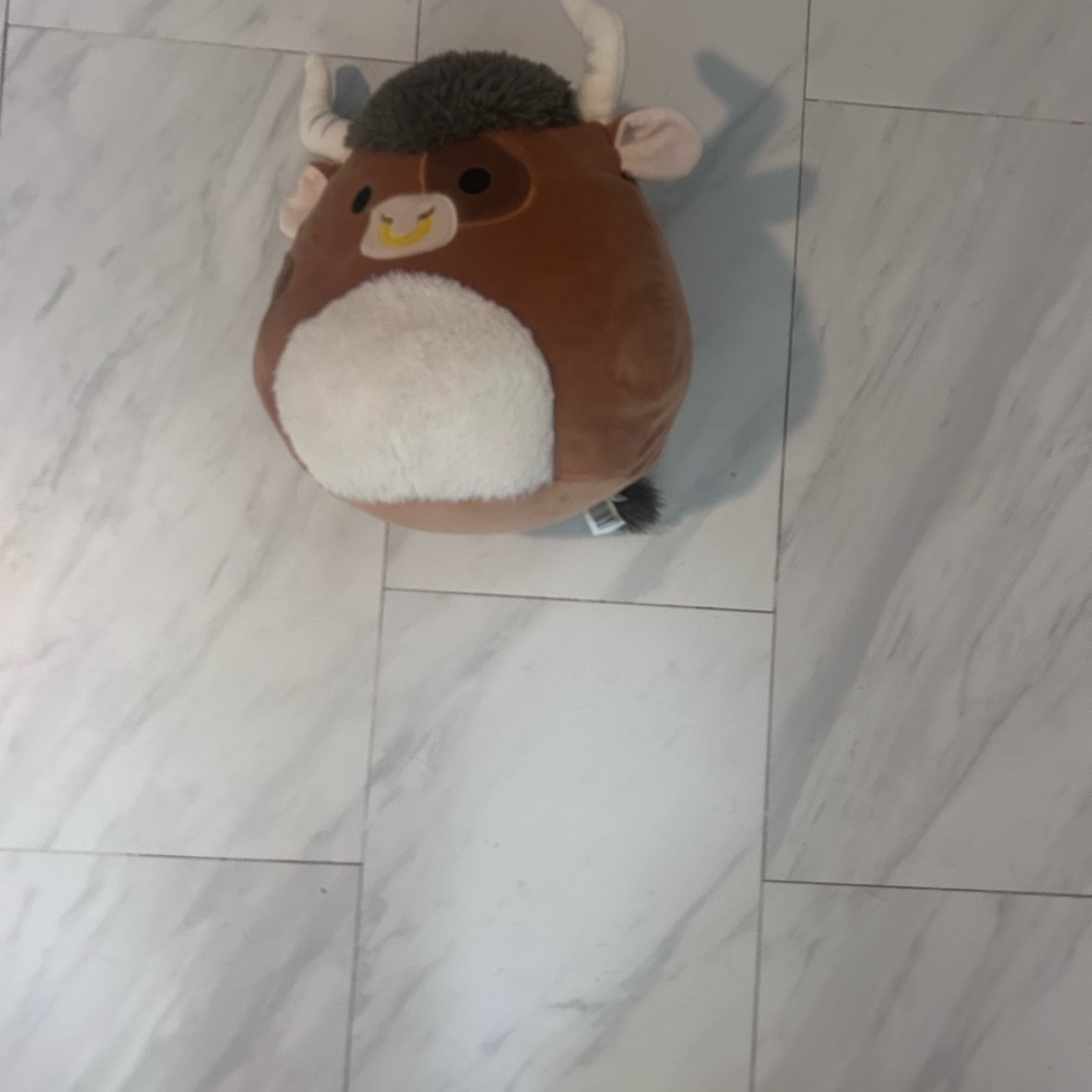 Squishmallows Brown and White Stuffed Animal